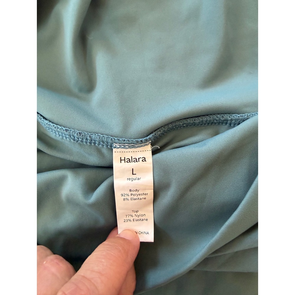 Halara Breezeful High Waisted 2-in-1 Maxi Skirt with Liner Shorts Teal Blue L - Picture 4 of 5